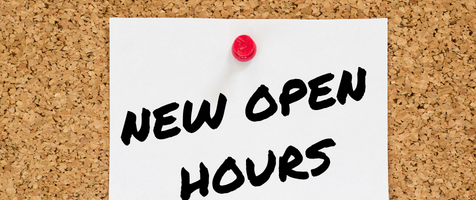 New Open Hours